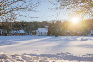 Deutschland, Sachsen-Anhalt, Elend, Kirche im Winter Deutschland, Sachsen-Anhalt, Elend, Kirche im Winter